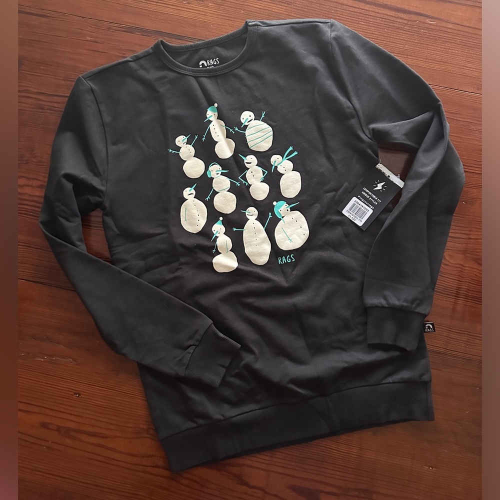 NWT boys Rags snowman sweatshirt